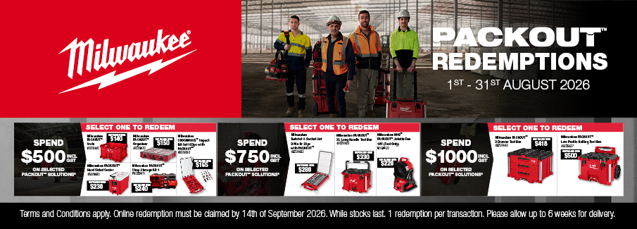 Milwaukee PACKOUT Spend and Redeem Aug 2026 Milwaukee PACKOUT Spend and Redeem Aug 2026